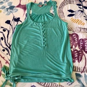 Ted Baker Aqua Knit Racerback Tank Top with Tie